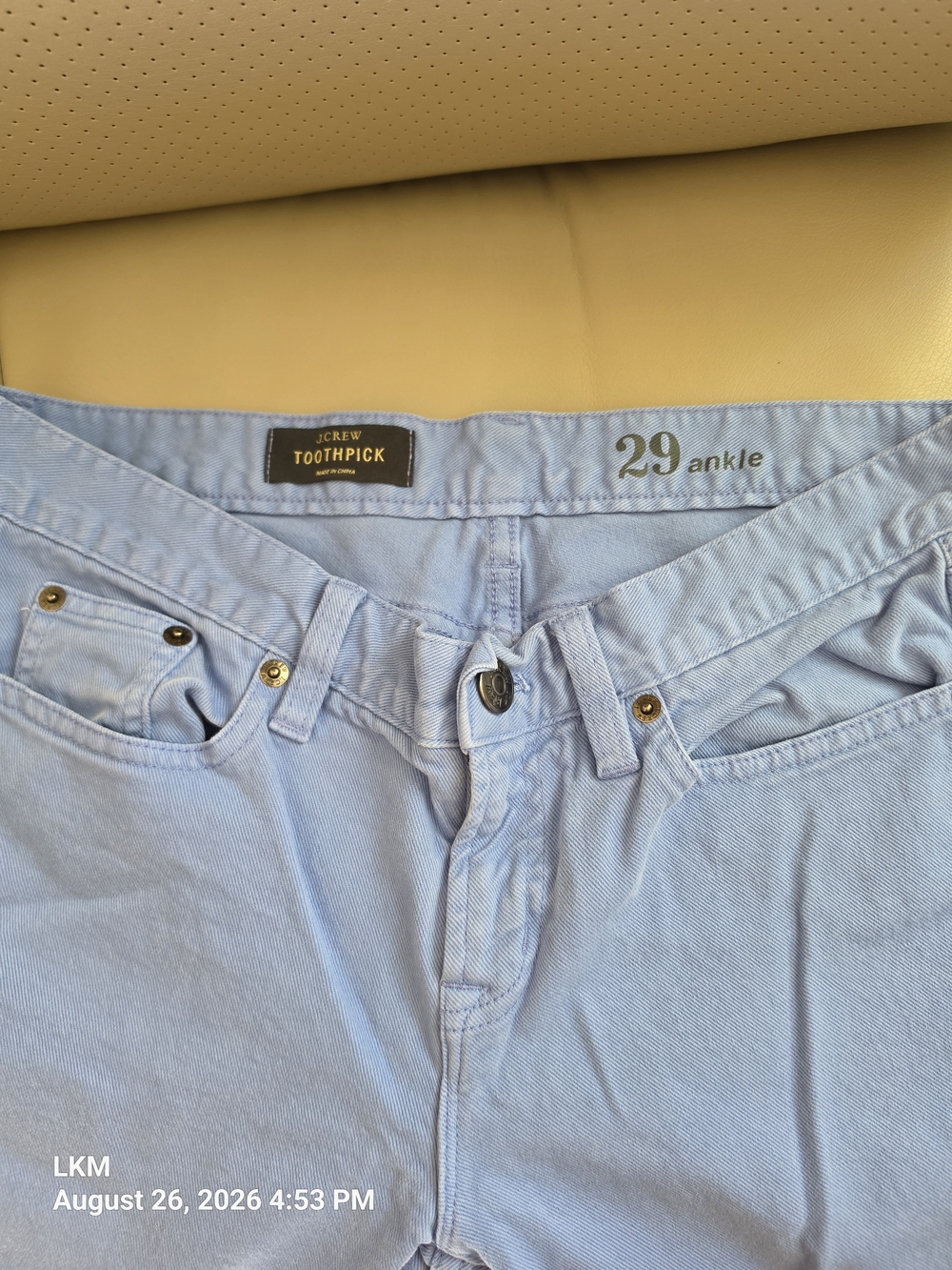 J. Crew Toothpick Ankle Jeans - Light Blue (29)